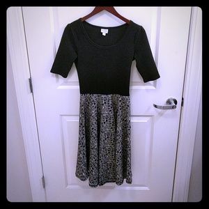 LulaRoe Black and Gray dress